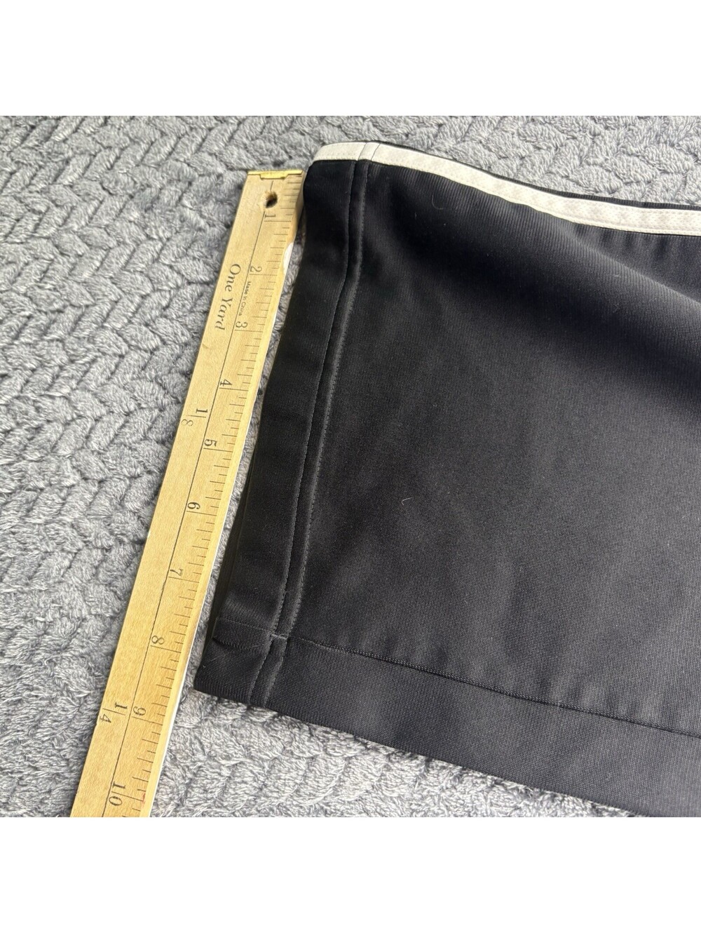 Adidas Track Pants Mens XL Black White 3-Stripe Straight Leg Activewear (0040) - Picture 6 of 7